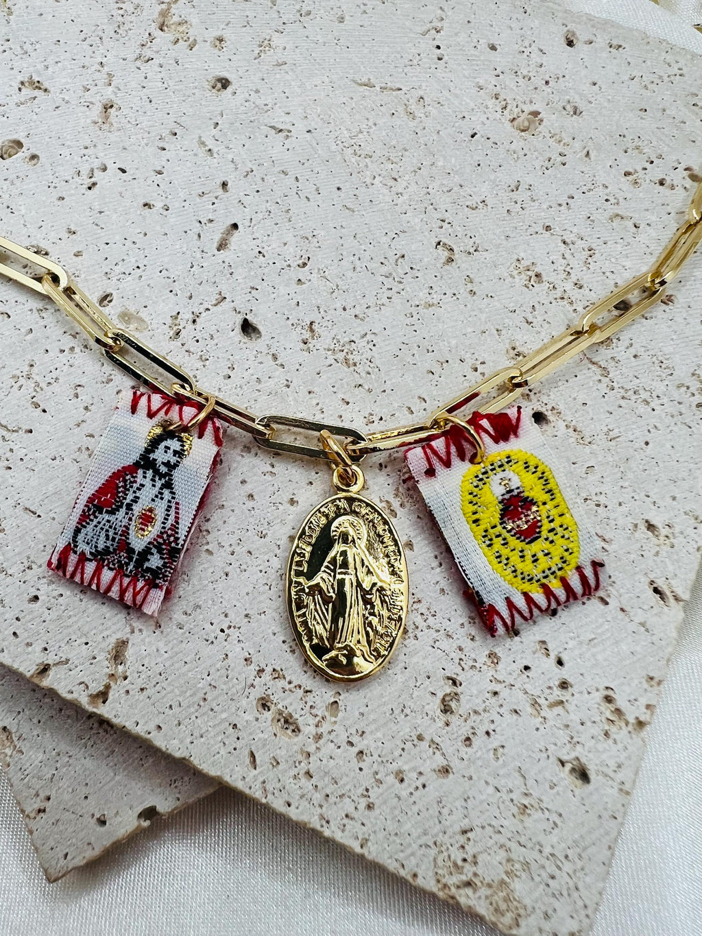 Scapular with Miraculous Mary Necklace