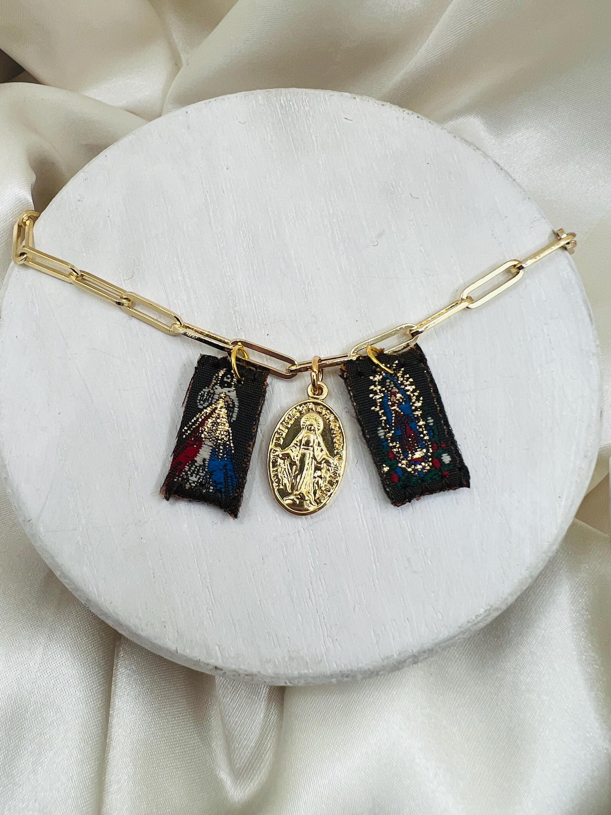 Scapular with Miraculous Mary Necklace