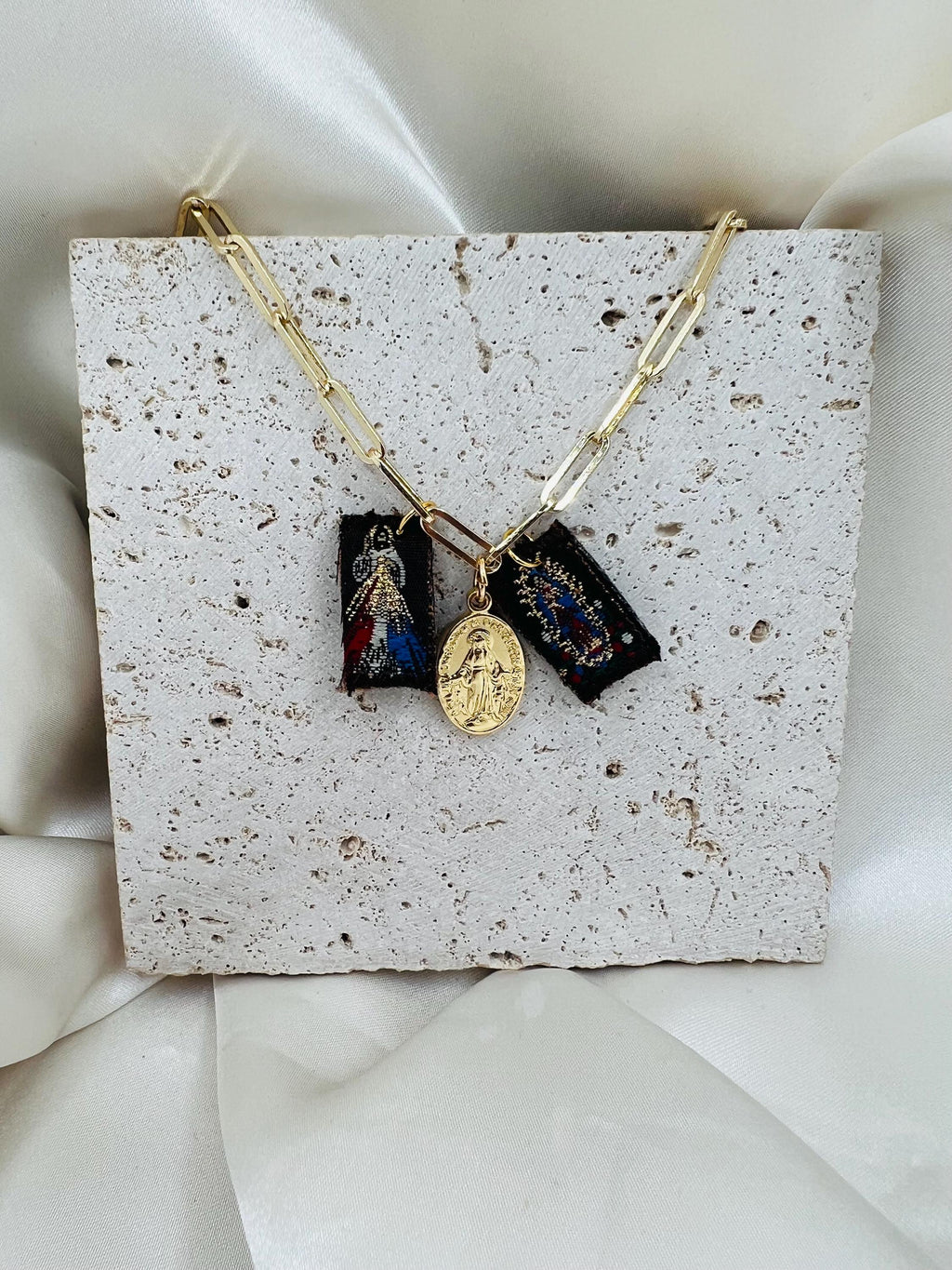 Scapular with Miraculous Mary Necklace
