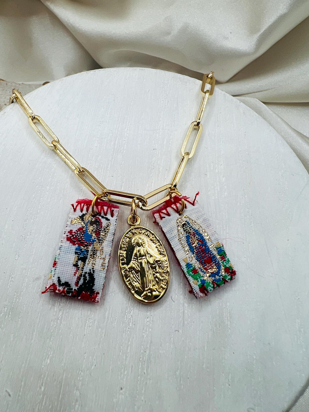 Scapular with Miraculous Mary Necklace