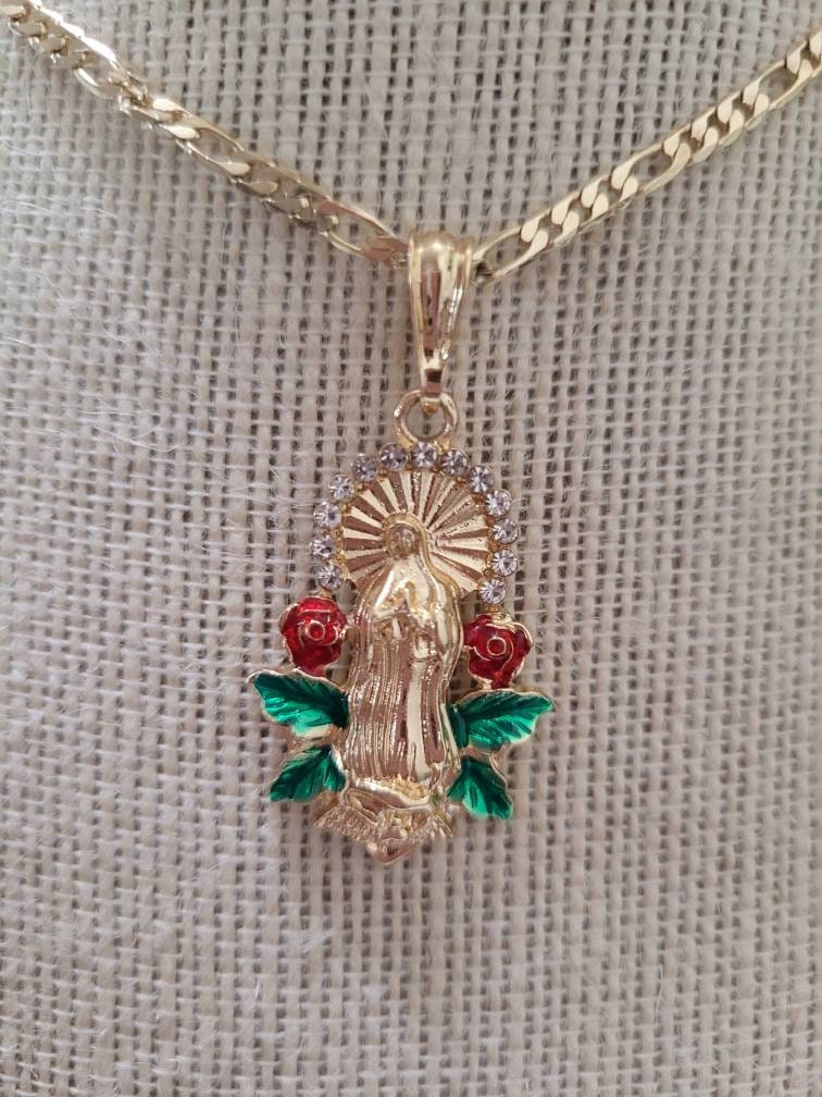 Virgin Mary Guadalupe necklace