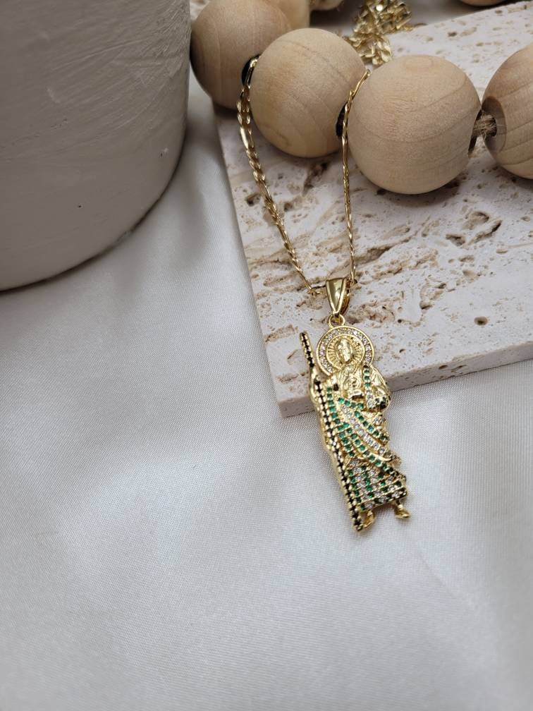 St Jude/ San Judas medallion necklace
