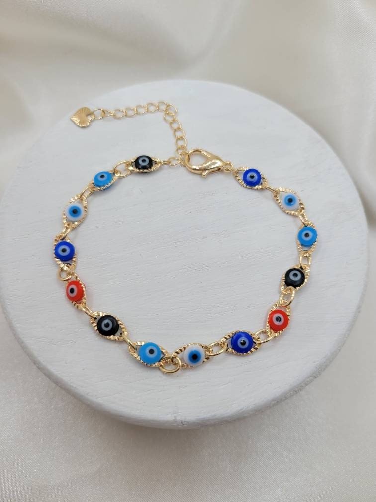 Evil Eye multi color bracelet