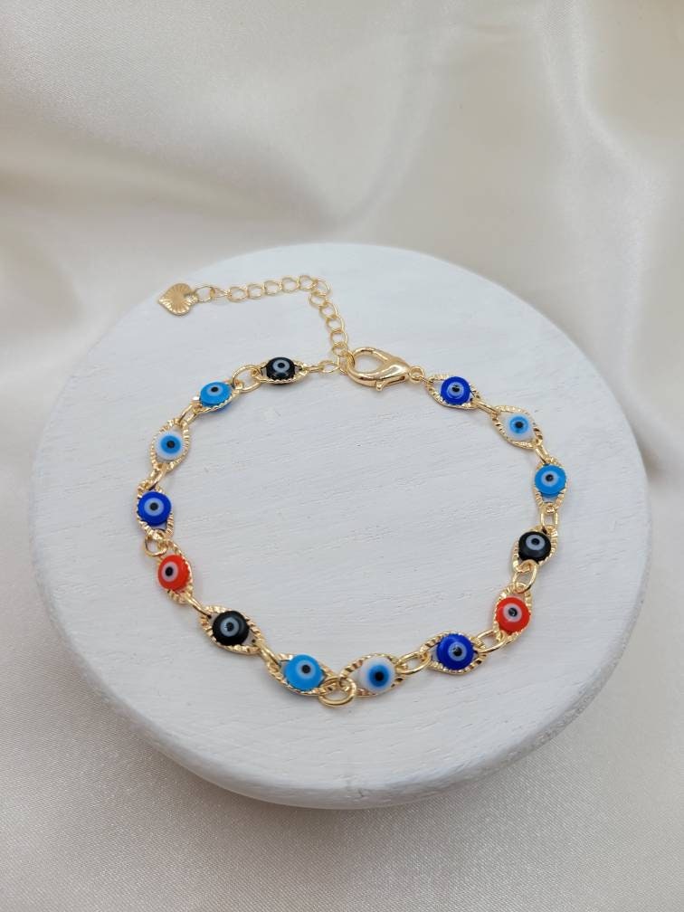 Evil Eye multi color bracelet