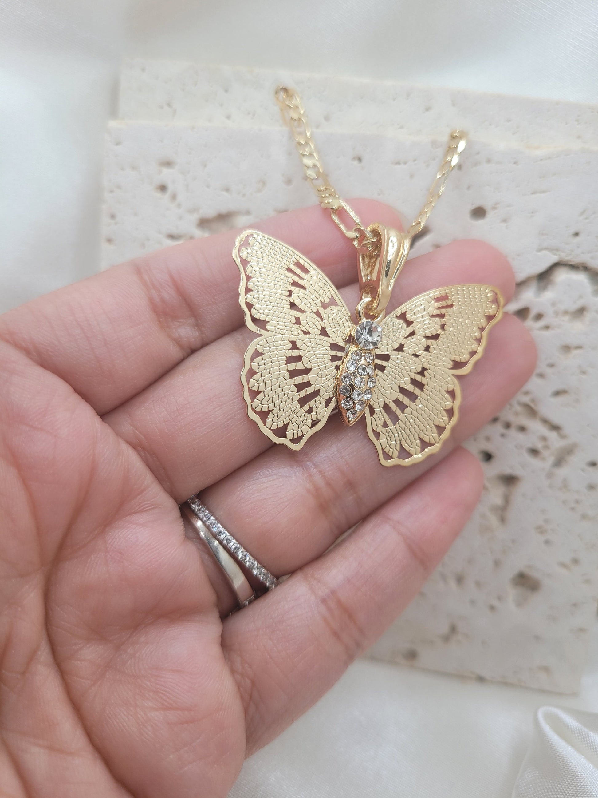 Monarch Butterfly pendant Necklace